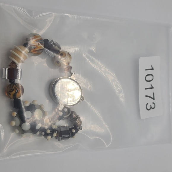 Lamp Work Beaded Ladies Watch Watch This NEEDS BATTERY - Picture 9 of 9